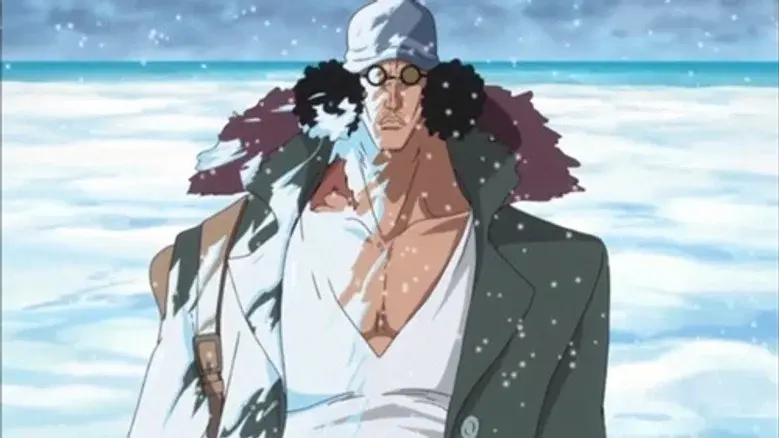 ¡Tensión! Aokiji contra Doflamingo