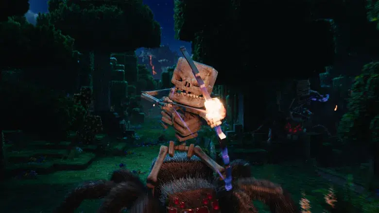 Una película de Minecraft - Fondo