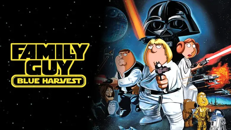 Padre de familia presenta Blue Harvest - Fondo