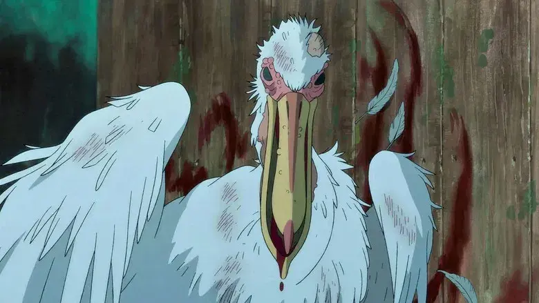 El chico y la garza - Fondo