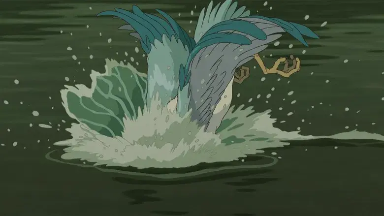 El chico y la garza - Fondo