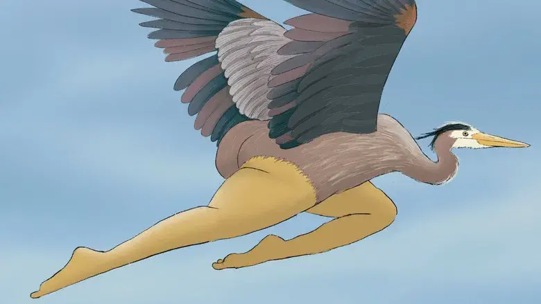 El chico y la garza - Fondo