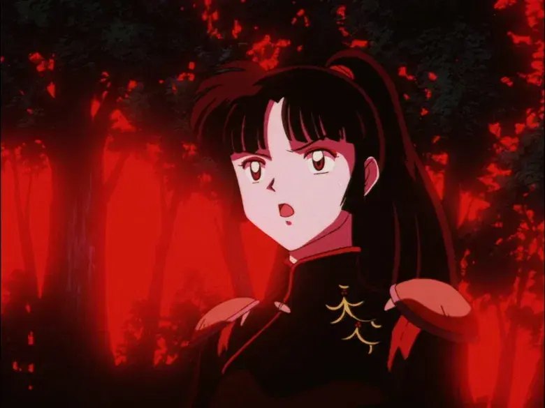 Kikyo en las garras de Naraku