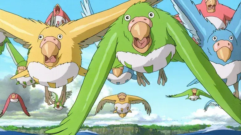 El chico y la garza - Fondo