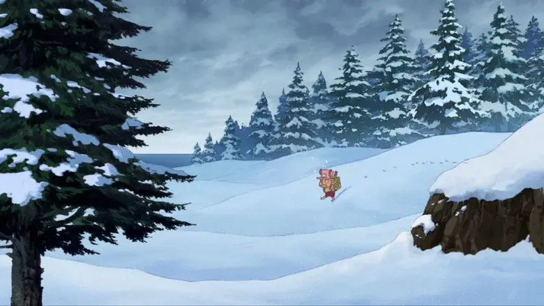 One Piece: La saga de Chopper -  El Milagro del Cerezo Florecido en Invierno - Fondo