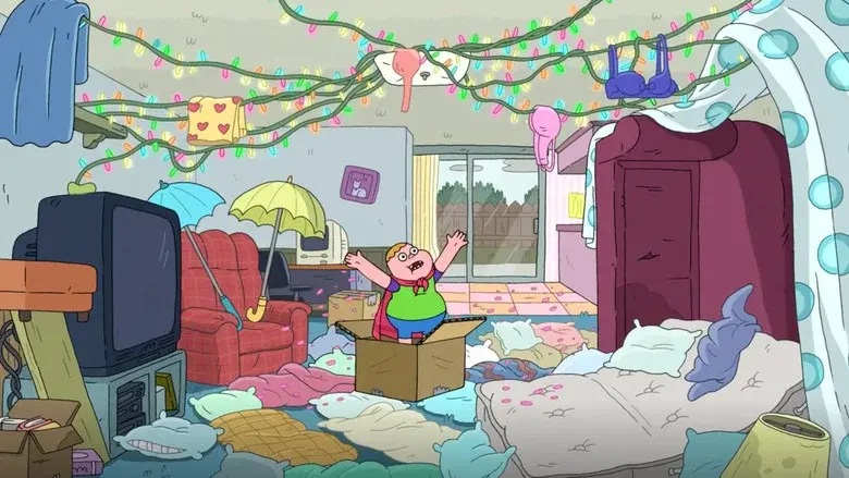 Clarence’s Stormy Sleepover - Fondo