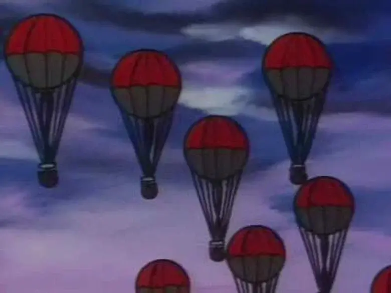 Globos bomba en el aire