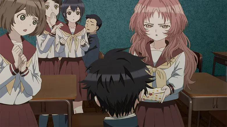 La chica que me gusta recogió una carta de amor