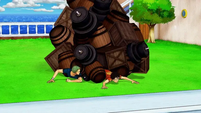 One Piece 3D: Persecución del sombrero de paja - Fondo