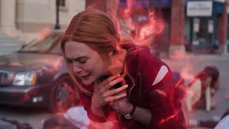 Bruja Escarlata y Visión - Fondo