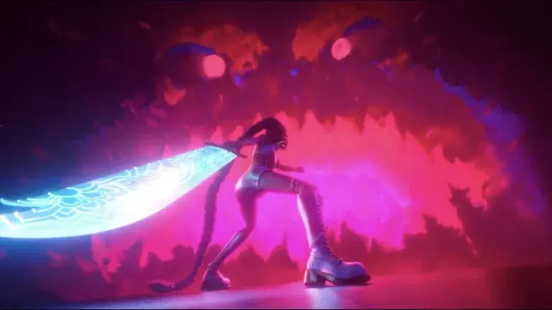 Las guerreras k-pop - Fondo