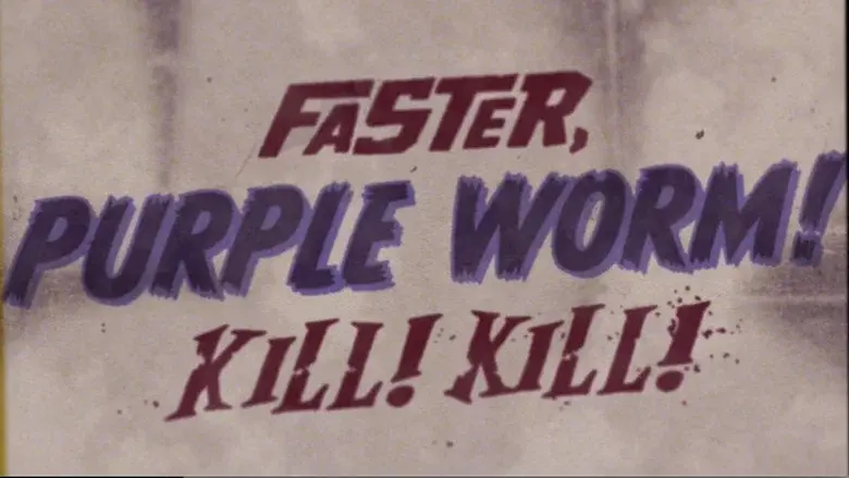Faster, Purple Worm! Kill! Kill! - Fondo