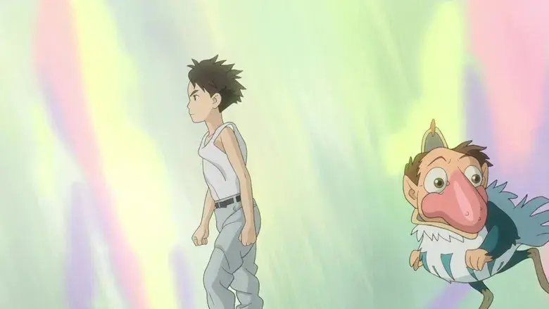 El chico y la garza - Fondo