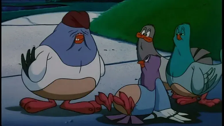 Palomo sobre el tejado