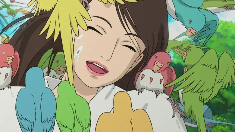 El chico y la garza - Fondo