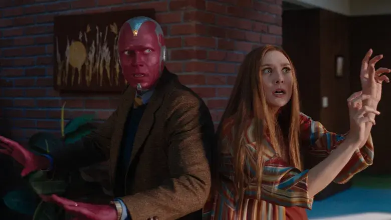 Bruja Escarlata y Visión - Fondo