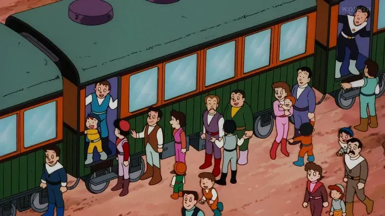 Doraemon y el tren del tiempo - Fondo