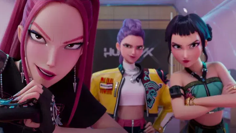 Las guerreras k-pop - Fondo