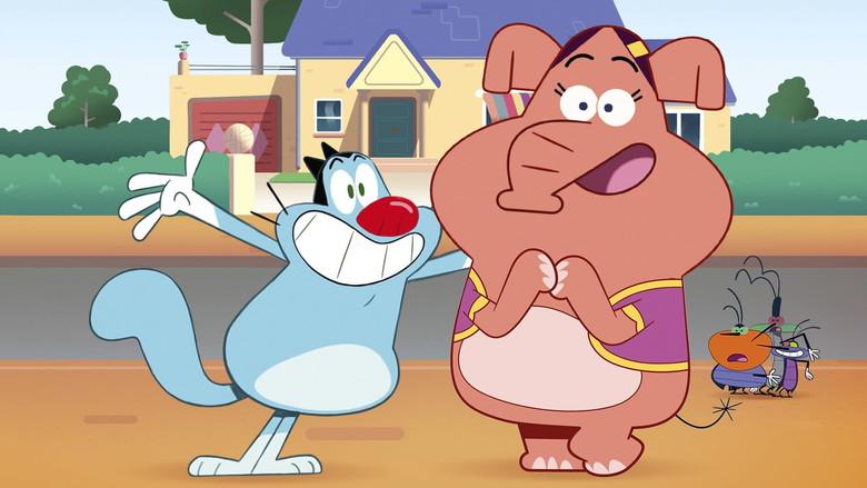 Oggy y las cucarachas - Fondo