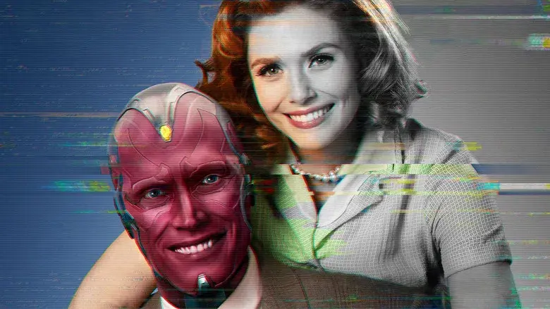 Bruja Escarlata y Visión - Fondo