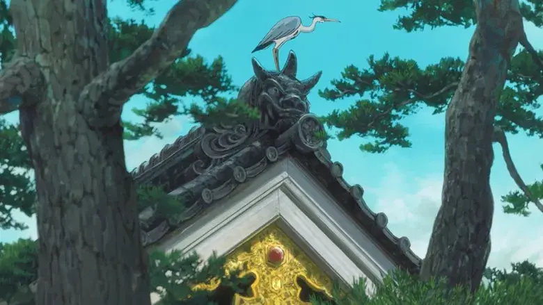 El chico y la garza - Fondo