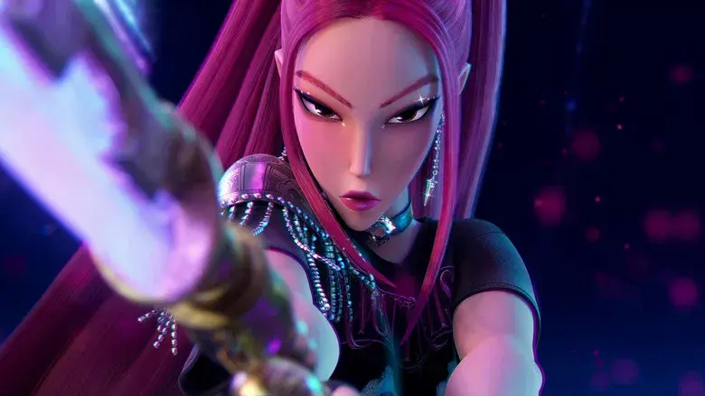 Las guerreras k-pop - Fondo