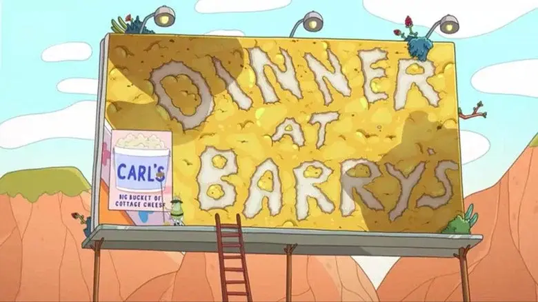 Cenando en casa de Barry