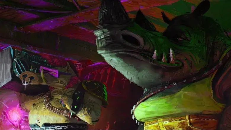 Ninja Turtles: Caos mutante - Fondo