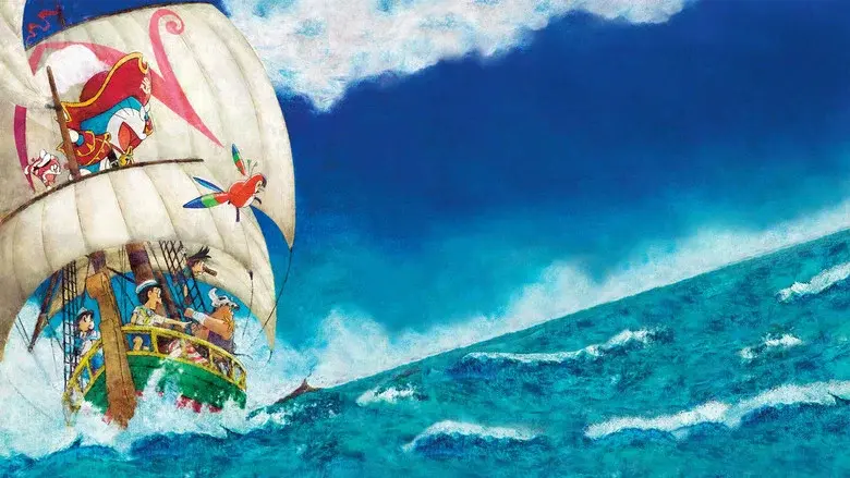 Doraemon y La Misteriosa Isla Del Tesoro - Fondo
