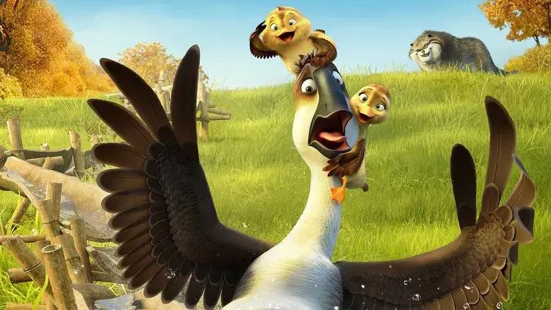 Al aire, patos - Fondo