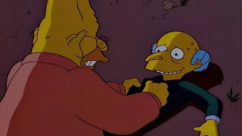 El furioso Abe Simpson y su descentrado  descendiente en la maldición del pez volador