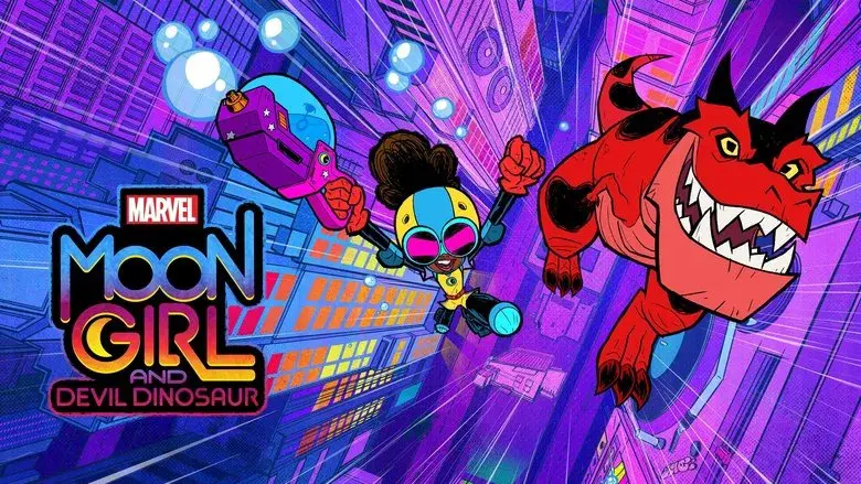 Marvel's Moon Girl y Dinosaurio Diabólico - Fondo