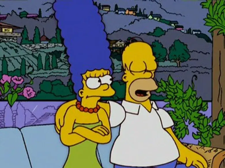 Marge, Homer y el deporte en pareja