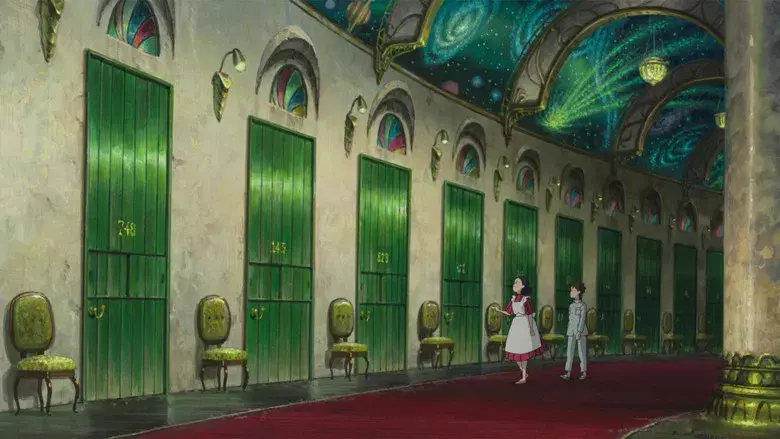 El chico y la garza - Fondo