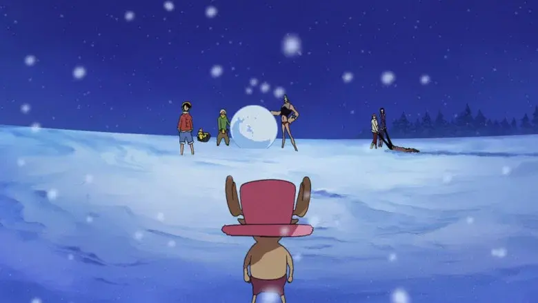 One Piece: La saga de Chopper -  El Milagro del Cerezo Florecido en Invierno - Fondo