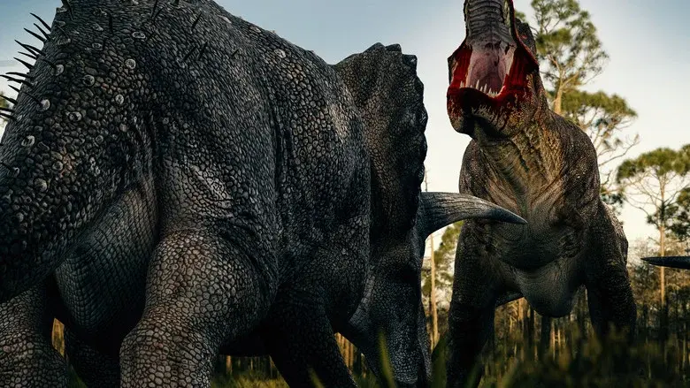 Lucha a muerte de dinosaurios - Fondo