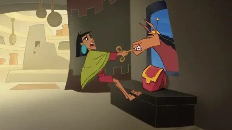 Una llama hambrienta