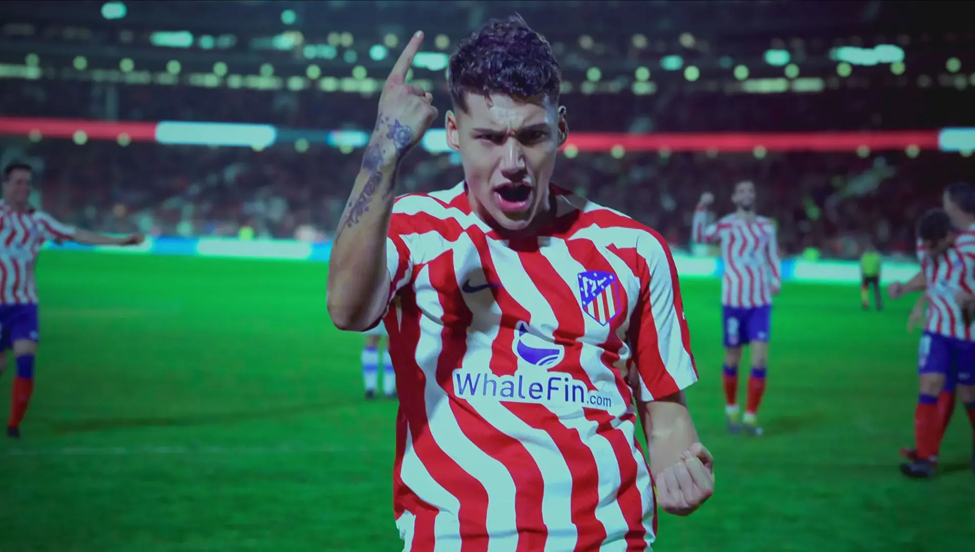Swit Eme como jugador del atletico de madrid