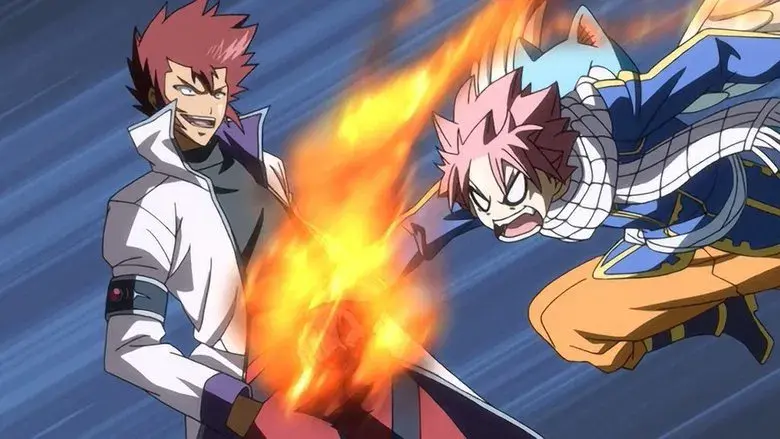 ¡¡Súper batalla aérea!! Natsu vs. Cobra