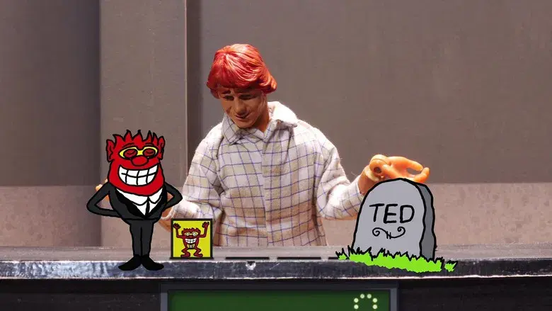 Eviscerado después del coito por una mantis de dos metros