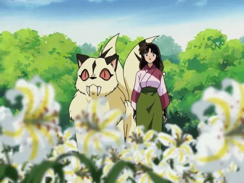 Kohaku, Sango y Kirara y el jardín de flores secreto