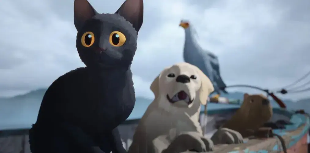 Un gato y un perro Flow es una pelicula animada que esta nominada al oscar